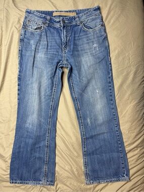 Rock & Roll Cowboy Men's Blue Washed Jeans 36/32